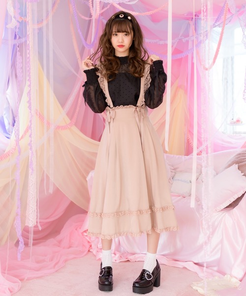 ROJITA（ロジータ）の「レースフリルサス付ロングスカート（スカート
