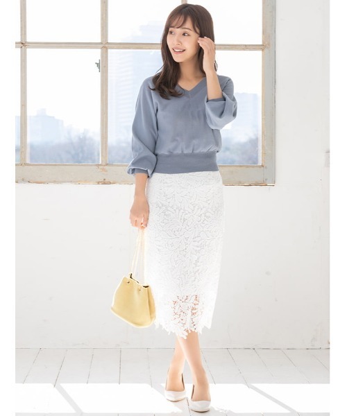 fifth（フィフス）の「レースロングタイトスカート（スカート）」 - WEAR