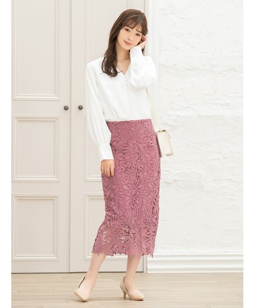 fifth（フィフス）の「レースロングタイトスカート（スカート・レディース・グレー/イエロー/ラベンダー/ホワイト/ブラック・SMALL/MEDIUM）」の21枚目の写真