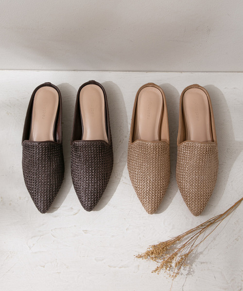 rectangle（レクタングル）の「メッシュミュールサンダル（サンダル・レディース・ダークブラウン/ベージュ・23㎝/24㎝/23.5㎝/24.5㎝）」の5枚目の写真