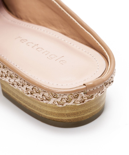 rectangle（レクタングル）の「メッシュミュールサンダル（サンダル・レディース・ダークブラウン/ベージュ・23㎝/24㎝/23.5㎝/24.5㎝）」の15枚目の写真