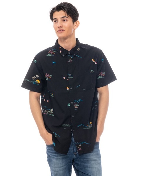 セール Sundays メンズ Billabong Sundays 半袖シャツ ビラボン Mini Ss 総柄 シャツ ブラウス Mini Billabong ビラボン のファッション メンズ