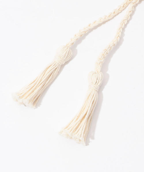 TOMORROWLAND （トゥモローランド）の「コットンマクラメ 巾着バッグ（ハンドバッグ・レディース・ホワイト・FREE）」の7枚目の写真