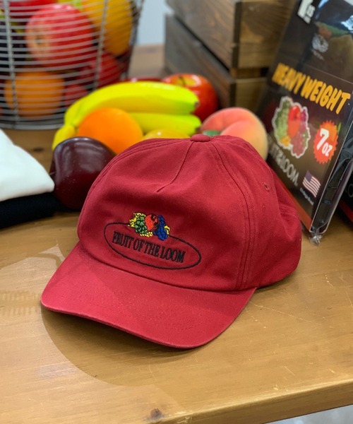 FRUIT OF THE LOOM(フルーツオブザルーム)の「OLD STYLE DAD CAP / 帽子 / 刺繍 / ユニセックス(キャップ・レディース・グリーン/ブラウン/レッド/ホワイト/ブラック・FREE)」の5枚目の写真