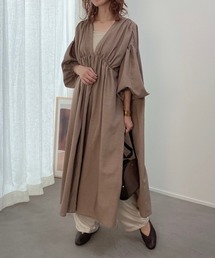 CFT. | CFT.　V neck slit gather one-piece(ワンピース)