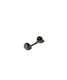 MORPH（モルフ）の「MORPH モルフ スワロフスキーボディピアスキャッチ 16ゲージ 6mm BLACK（ピアス（片耳用））」