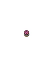 MORPH モルフ スワロフスキーボディピアスキャッチ 16ゲージ 6mm BLACK