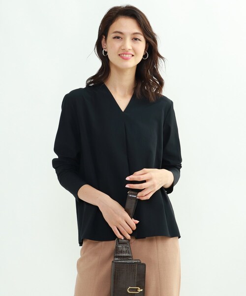 セール Indivi インディヴィ のファッション フロントタックブラウス 127 314 02 をセール価格で購入できます Indivi フロントタックブラウス シャツ ブラウス ハンドウォッシュ トップス ハンドウォッシュ 直営 店 購入