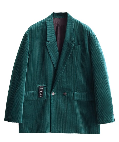 SHAREEF(シャリーフ)の「CORDUROY DOUBLE JK(テーラードジャケット・メンズ・ブラック/ターコイズブルー/モカ/バーガンディー・1/2/3)」の12枚目の写真