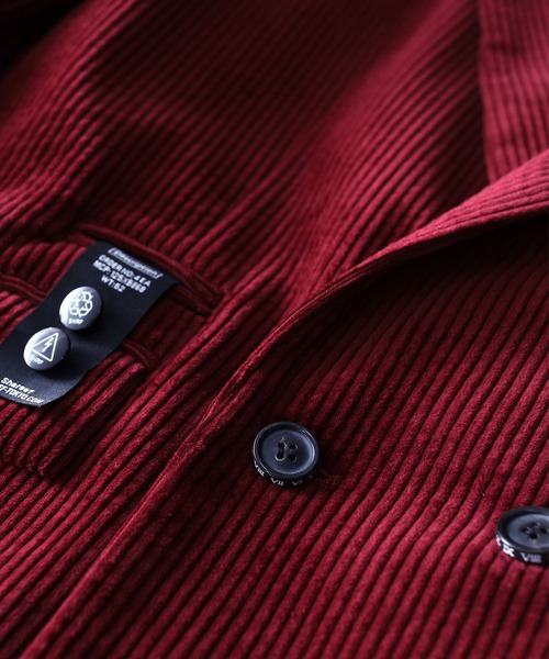 SHAREEF(シャリーフ)の「CORDUROY DOUBLE JK(テーラードジャケット・メンズ・ブラック/ターコイズブルー/モカ/バーガンディー・1/2/3)」の20枚目の写真
