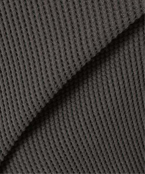 SLOBE IENA（スローブイエナ）の「コットンワッフルプルオーバー【手洗い可能】◆（Tシャツ/カットソー・レディース・チャコールグレー/ベージュ/ブルー/アイボリー・FREE）」の15枚目の写真