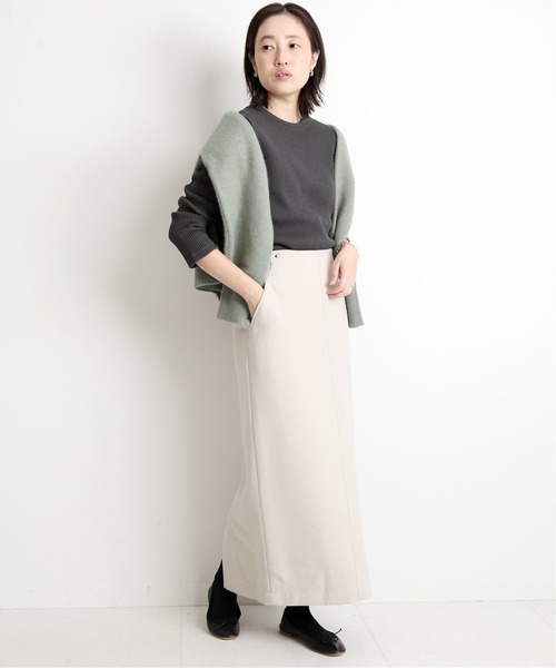 SLOBE IENA（スローブイエナ）の「コットンワッフルプルオーバー【手洗い可能】◆（Tシャツ/カットソー・レディース・チャコールグレー/ベージュ/ブルー/アイボリー・FREE）」の21枚目の写真