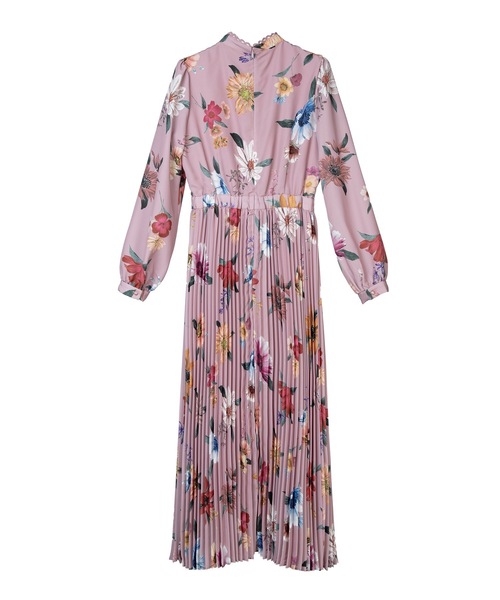 emiriawiz（エミリアウィズ）の「フロントボタン花柄プリーツ  