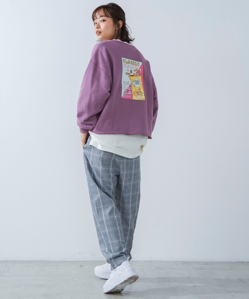 WEGO（ウィゴー）の「WEGO/ドルマンスリーブアソートスウェット（スウェット・レディース・ホワイト/ダークグリーン/パープル/ブルー/アイボリー/ホワイト系その他/ブラック系その他/グリーン系その他/ブルー系その他/スミクロ・SMALL/MEDIUM）」の21枚目の写真