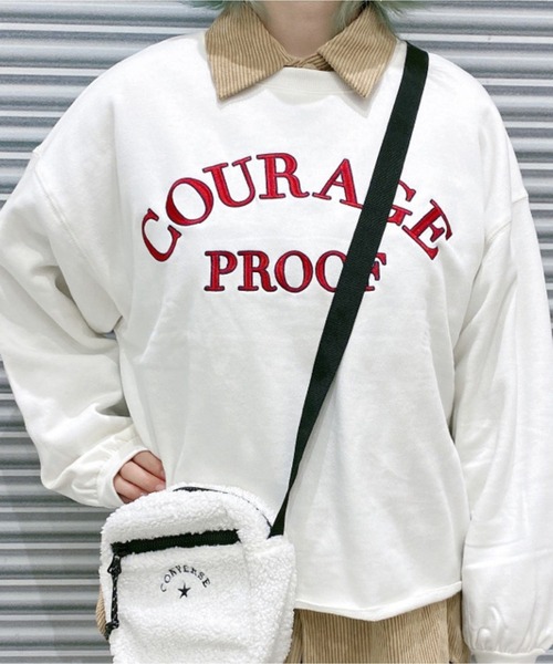 WEGO（ウィゴー）の「WEGO/ドルマンスリーブアソートスウェット（スウェット・レディース・ホワイト/ダークグリーン/パープル/ブルー/アイボリー/ホワイト系その他/ブラック系その他/グリーン系その他/ブルー系その他/スミクロ・SMALL/MEDIUM）」の11枚目の写真