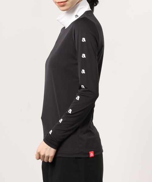 archivio(アルチビオ)の「<LADIES>アルチビオゴルフウェア ハイネックシャツ インナー(Tシャツ/カットソー・レディース・ホワイト×レッド/ホワイト×グレー/ブラック/ホワイト系その他・L/S/M)」の7枚目の写真