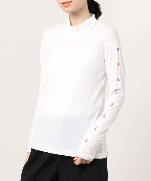 archivio(アルチビオ)の「<LADIES>アルチビオゴルフウェア ハイネックシャツ インナー(Tシャツ/カットソー・レディース・ホワイト×レッド/ホワイト×グレー/ブラック/ホワイト系その他・L/S/M)」の8枚目の写真