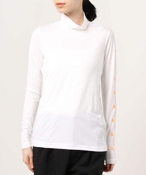 archivio(アルチビオ)の「<LADIES>アルチビオゴルフウェア ハイネックシャツ インナー(Tシャツ/カットソー・レディース・ホワイト×レッド/ホワイト×グレー/ブラック/ホワイト系その他・L/S/M)」の9枚目の写真