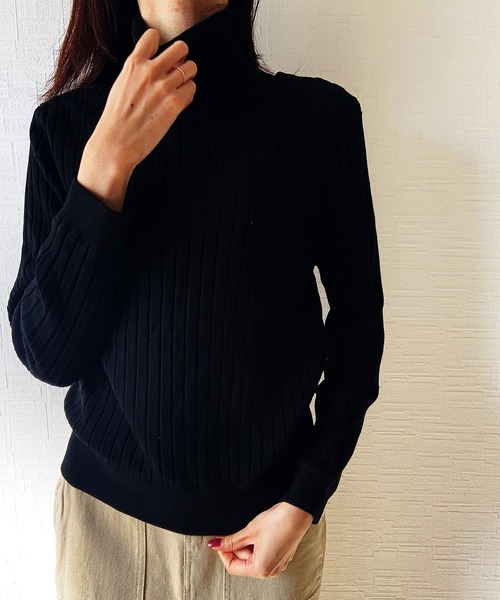 aimoha（アイモハ）の「毛布のように暖かい！ストレッチ抜群で着脱ラクラク (AW)（ニット/セーター・レディース・ベージュ/グレー/ブラック・LARGE/MEDIUM）」の14枚目の写真