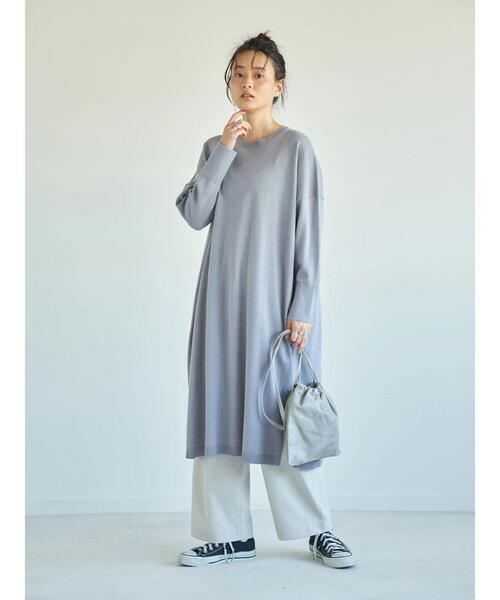 セール】ストレートラインニットワンピース ＊（ワンピース