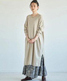 ストレートラインニットワンピース　＊