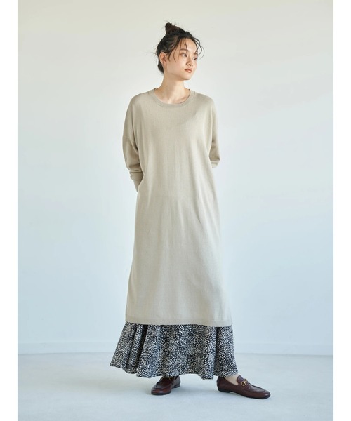 セール】ストレートラインニットワンピース ＊（ワンピース