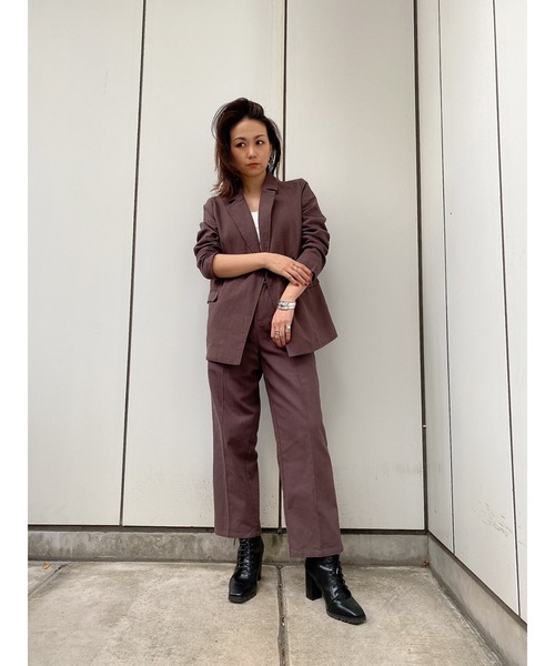 LiSeek（リシーク）の「【LiSeeK】リネンライクテーパードPT（その他パンツ・レディース・イエロー/アイボリー/ブラウン/ベージュ・FREE）」の15枚目の写真