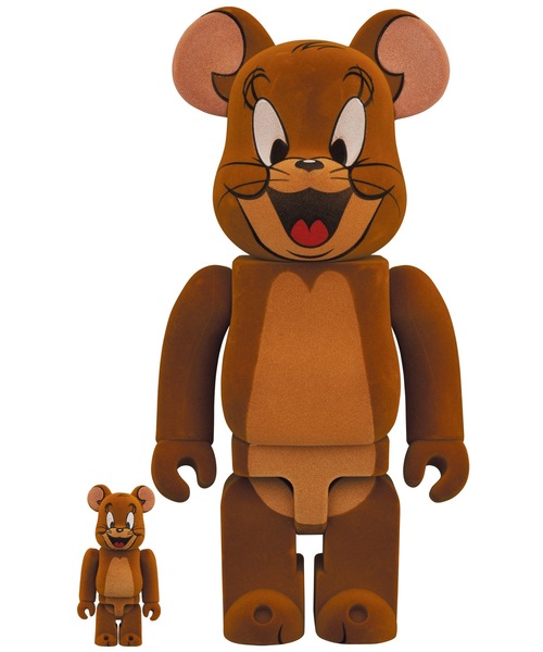 BE@RBRICK JERRY フロッキー Ver. 100％ & 400％（TOM AND JERRY 