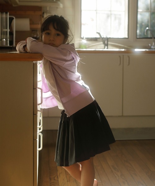 D.fesense（ディーフェセンス）の「【D.fesense /ディーフェセンス】ウエストWゴムギャザースカート（スカート・キッズ・フューシャピンク/ブラック・110cm/90cm/100cm/80ｃｍ）」の6枚目の写真