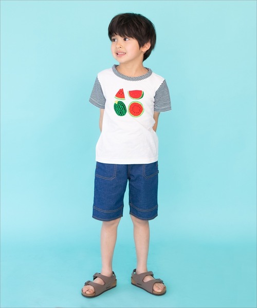 RAGMART(ラグマート)の「プリントTシャツ フルーツ柄(Tシャツ/カットソー・キッズ・グリーン/イエロー/オフホワイト・110cm/120cm/100cm/130cm)」の9枚目の写真