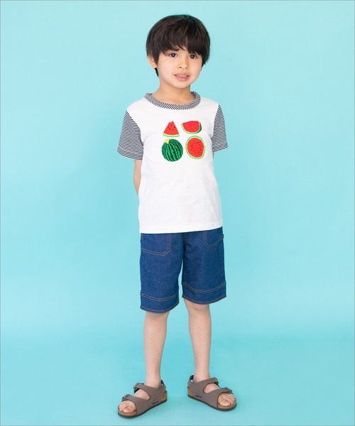 RAGMART(ラグマート)の「プリントTシャツ フルーツ柄(Tシャツ/カットソー・キッズ・グリーン/イエロー/オフホワイト・110cm/120cm/100cm/130cm)」の7枚目の写真