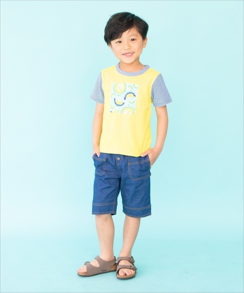 RAGMART(ラグマート)の「プリントTシャツ フルーツ柄(Tシャツ/カットソー・キッズ・グリーン/イエロー/オフホワイト・110cm/120cm/100cm/130cm)」の6枚目の写真