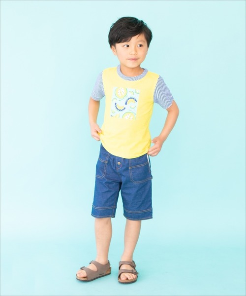 RAGMART(ラグマート)の「プリントTシャツ フルーツ柄(Tシャツ/カットソー・キッズ・グリーン/イエロー/オフホワイト・110cm/120cm/100cm/130cm)」の5枚目の写真