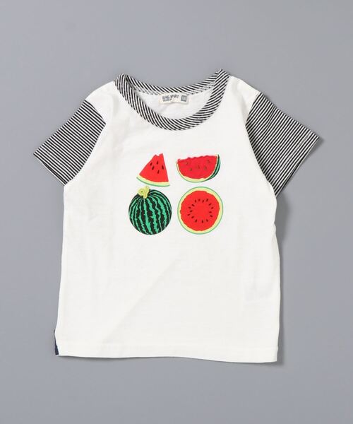 RAGMART(ラグマート)の「プリントTシャツ フルーツ柄(Tシャツ/カットソー・キッズ・グリーン/イエロー/オフホワイト・110cm/120cm/100cm/130cm)」の12枚目の写真