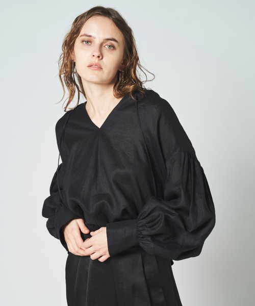 N.O.R.C(ノーク)の「リネンカフタンブラウス(シャツ/ブラウス・レディース・ホワイト/ブラック・S/M)」の12枚目の写真