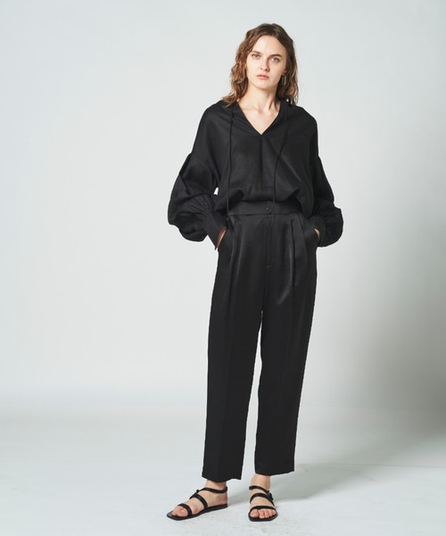 N.O.R.C(ノーク)の「リネンカフタンブラウス(シャツ/ブラウス・レディース・ホワイト/ブラック・S/M)」の10枚目の写真