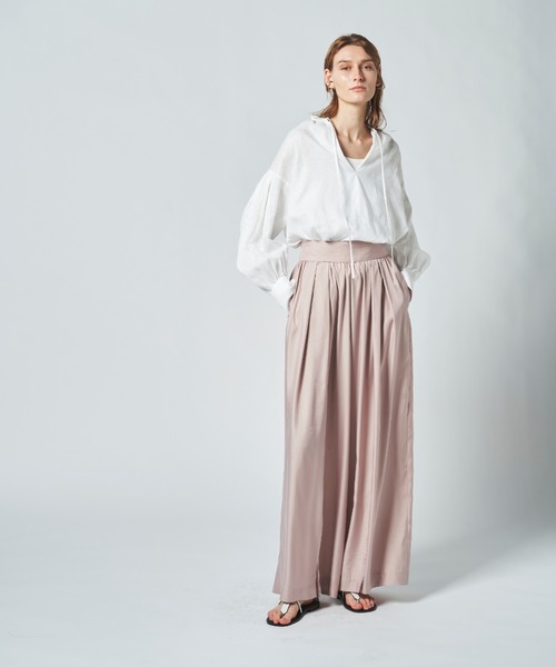 N.O.R.C(ノーク)の「リネンカフタンブラウス(シャツ/ブラウス・レディース・ホワイト/ブラック・S/M)」の7枚目の写真