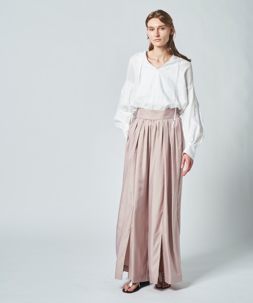 N.O.R.C(ノーク)の「リネンカフタンブラウス(シャツ/ブラウス・レディース・ホワイト/ブラック・S/M)」の4枚目の写真