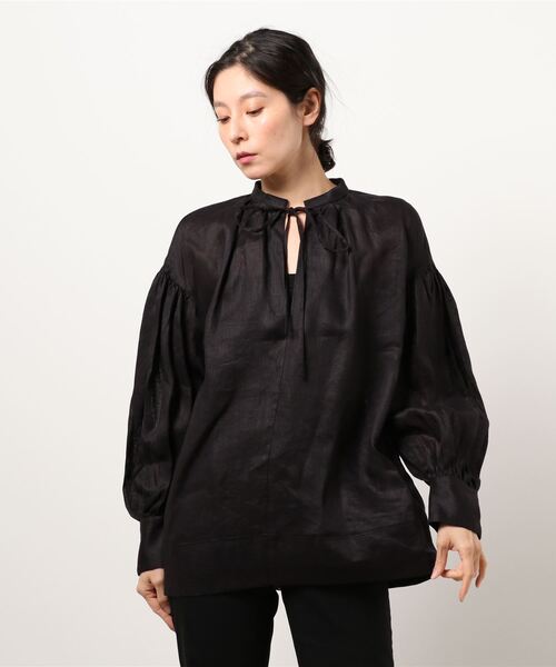 N.O.R.C(ノーク)の「リネンカフタンブラウス(シャツ/ブラウス・レディース・ホワイト/ブラック・S/M)」の17枚目の写真