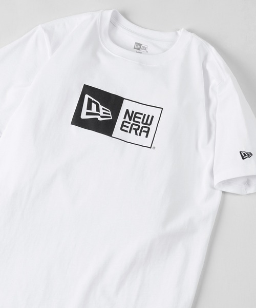 NEW ERA(ニューエラ)の「【NEW ERA/ニューエラ】 ブランドボックスロゴ プリント 半袖Tシャツ/ BOX LOGO/ ホワイト(Tシャツ/カットソー・メンズ・ホワイト・M/XL/L)」の1枚目の写真