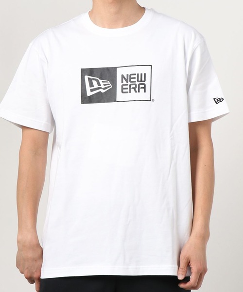 NEW ERA(ニューエラ)の「【NEW ERA/ニューエラ】 ブランドボックスロゴ プリント 半袖Tシャツ/ BOX LOGO/ ホワイト(Tシャツ/カットソー・メンズ・ホワイト・M/XL/L)」の5枚目の写真