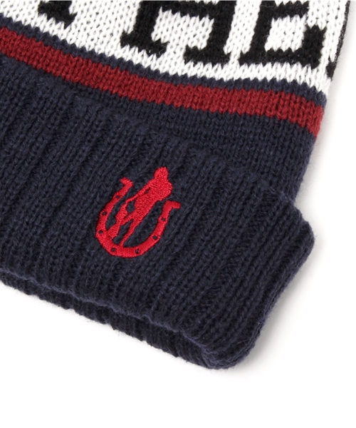 HYSTERIC GLAMOUR（ヒステリックグラマー）の「DO NOT BOTHER ボンキャップ（ニットキャップ/ビーニー・メンズ・レッド/グリーン/ネイビー・FREE）」の6枚目の写真