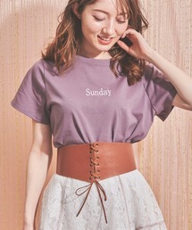 レースアップ太ベルト