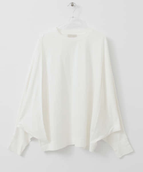 LAATO（ラート）の「DOLMAN SLIT LONG T-SHIRTS（Tシャツ/カットソー・レディース・ホワイト/ブラック・FREE）」の7枚目の写真