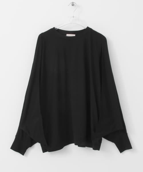 LAATO（ラート）の「DOLMAN SLIT LONG T-SHIRTS（Tシャツ/カットソー・レディース・ホワイト/ブラック・FREE）」の20枚目の写真