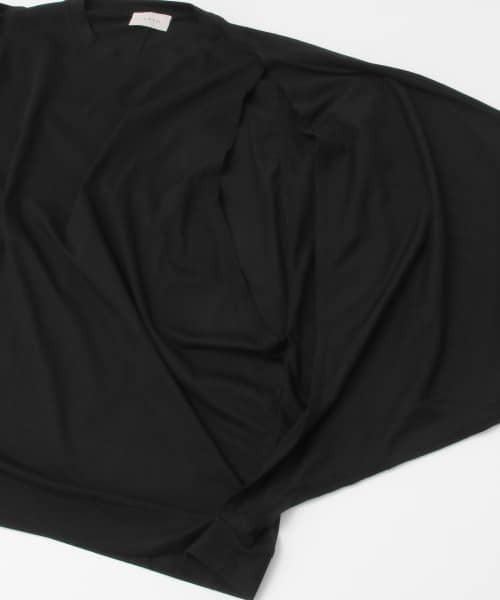 LAATO（ラート）の「DOLMAN SLIT LONG T-SHIRTS（Tシャツ/カットソー・レディース・ホワイト/ブラック・FREE）」の18枚目の写真