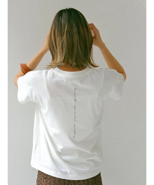 Ungrid(アングリッド)の「メッセージロゴデザインTee(Tシャツ/カットソー・レディース・ブラック/オフホワイト/サーモンピンク・FREE)」の20枚目の写真