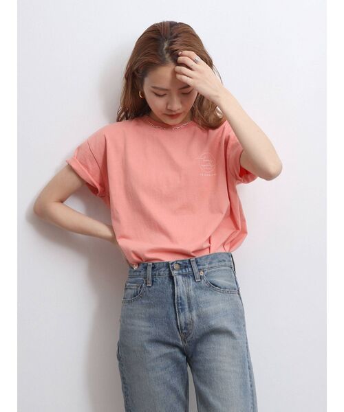 Ungrid(アングリッド)の「メッセージロゴデザインTee(Tシャツ/カットソー・レディース・ブラック/オフホワイト/サーモンピンク・FREE)」の21枚目の写真
