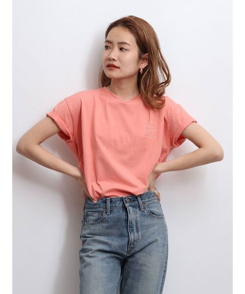 Ungrid(アングリッド)の「メッセージロゴデザインTee(Tシャツ/カットソー・レディース・ブラック/オフホワイト/サーモンピンク・FREE)」の10枚目の写真