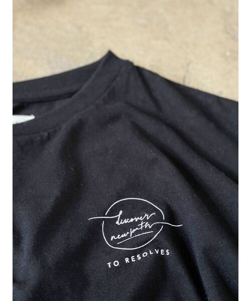Ungrid(アングリッド)の「メッセージロゴデザインTee(Tシャツ/カットソー・レディース・ブラック/オフホワイト/サーモンピンク・FREE)」の6枚目の写真